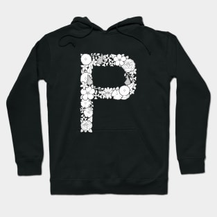 Floral Letter P Hoodie